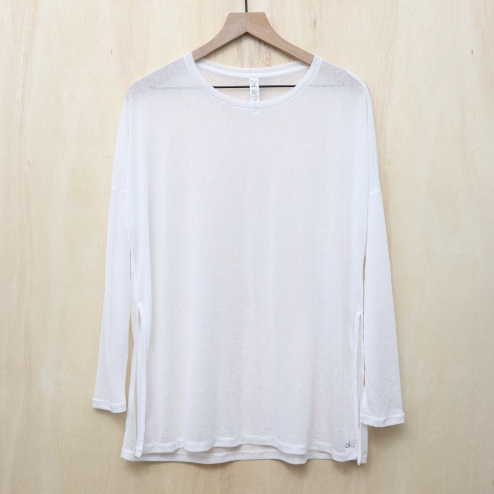 ALO Arrow Oversized Long‎ Sleeve White XS - Picture 2 of 4